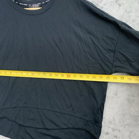 Lauren Ralph Lauren Black Label Shirt Womens Large Viscose Blend Short Sleeve - Picture 3 of 9